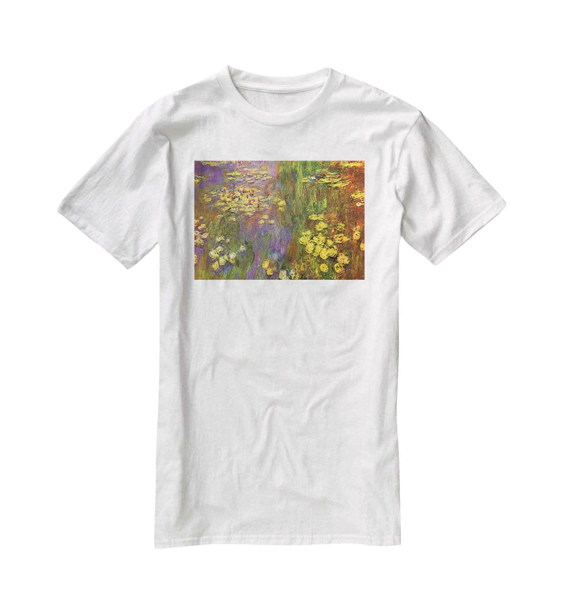 Nympheas water plantes by Monet T-Shirt - Canvas Art Rocks - 5