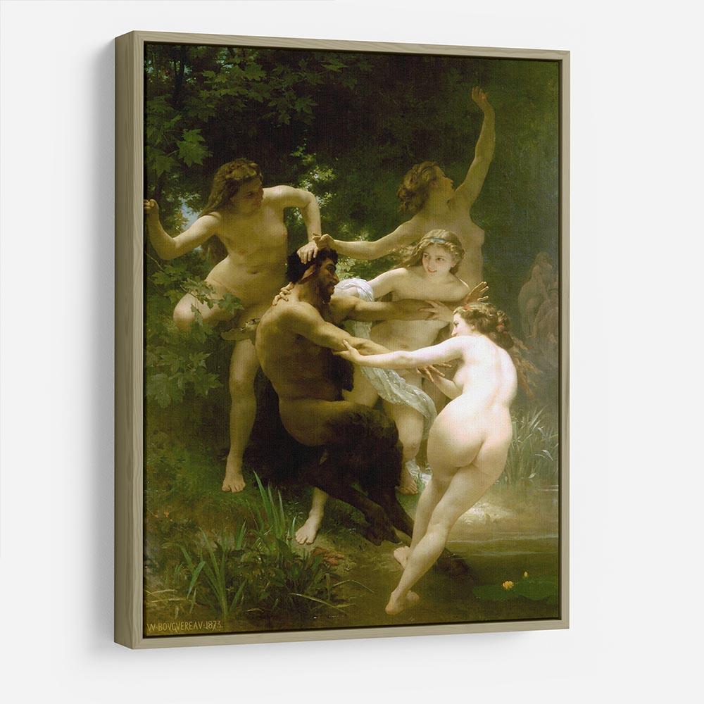 Nymphs and Satyr By Bouguereau HD Metal Print