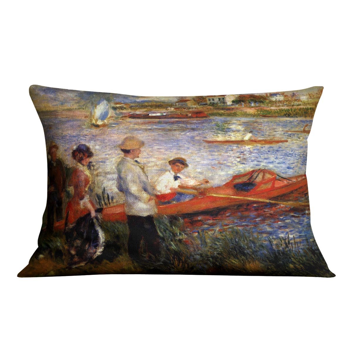 Oarsman of Chatou by Renoir Throw Pillow