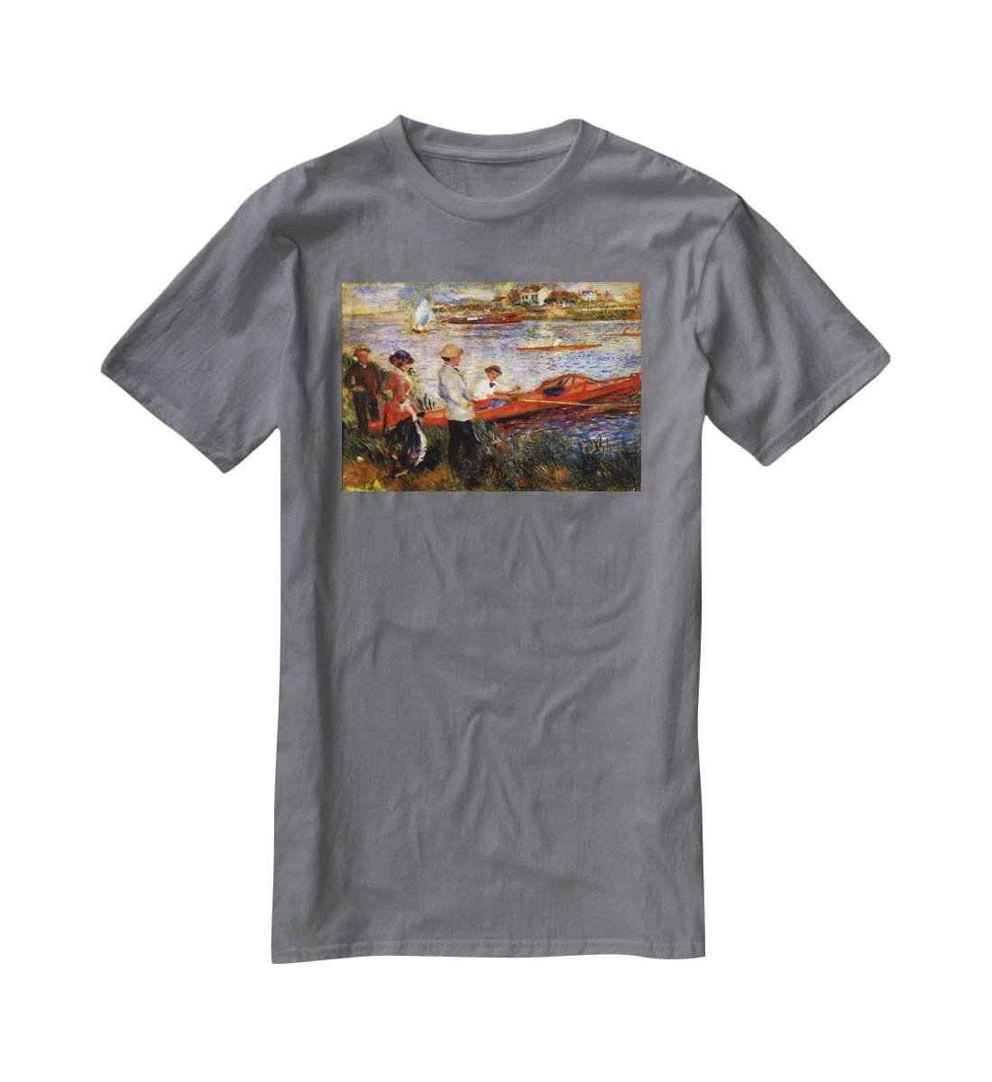Oarsman of Chatou by Renoir T-Shirt - Canvas Art Rocks - 3