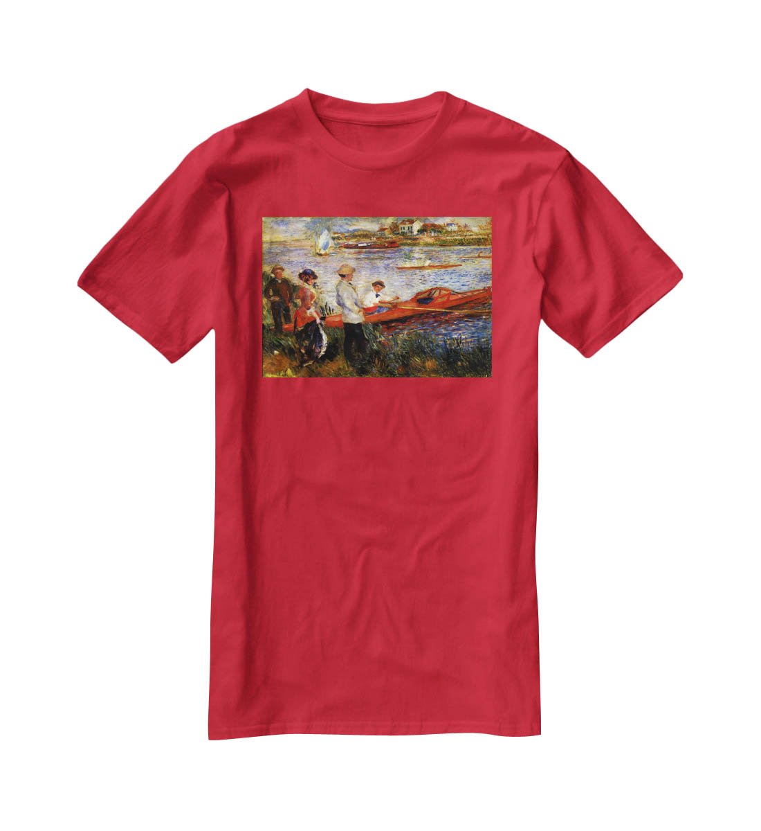Oarsman of Chatou by Renoir T-Shirt - Canvas Art Rocks - 4