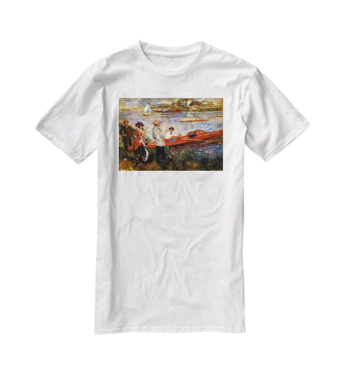 Oarsman of Chatou by Renoir T-Shirt - Canvas Art Rocks - 5