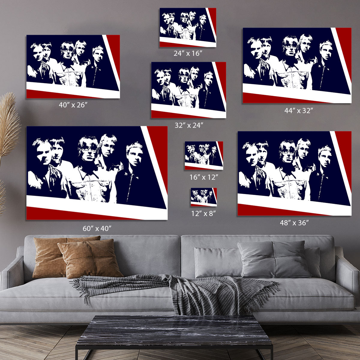 Oasis Union Jack Canvas Print or Poster - Canvas Art Rocks - 7