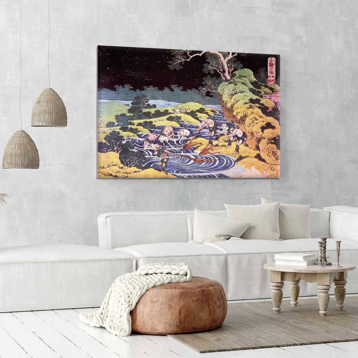 Ocean landscape by Hokusai Canvas Print or Poster - Canvas Art Rocks - 6