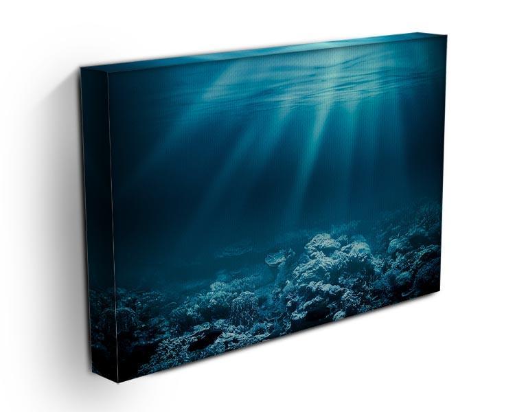 Ocean underwater with coral reef Canvas Print or Poster - Canvas Art Rocks - 3