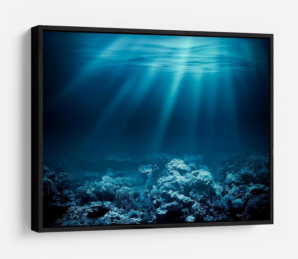 Ocean underwater with coral reef HD Metal Print