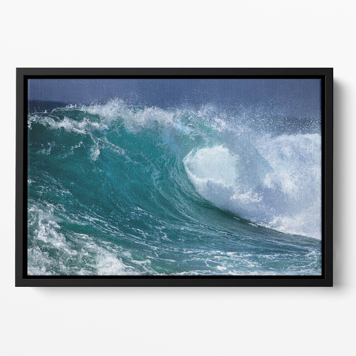 Ocean wave Floating Framed Canvas
