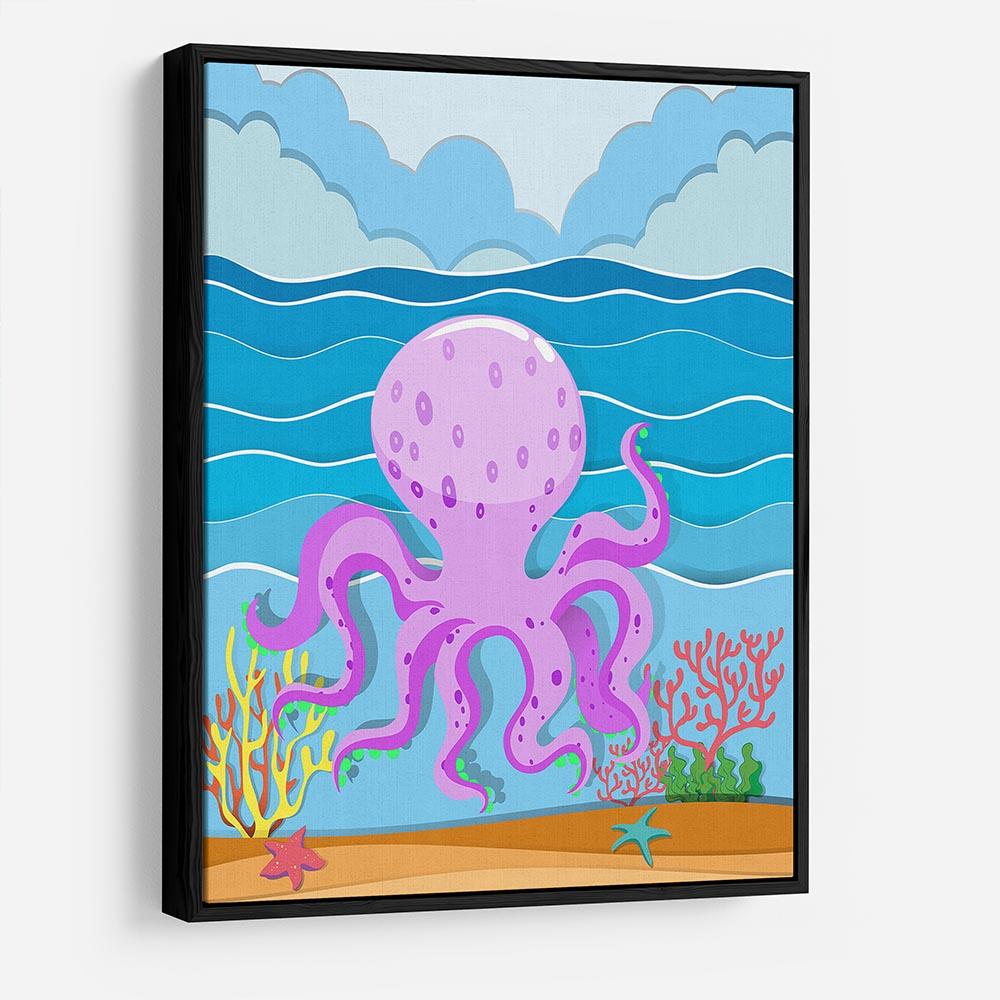 Octopus in the ocean HD Metal Print - Canvas Art Rocks - 6