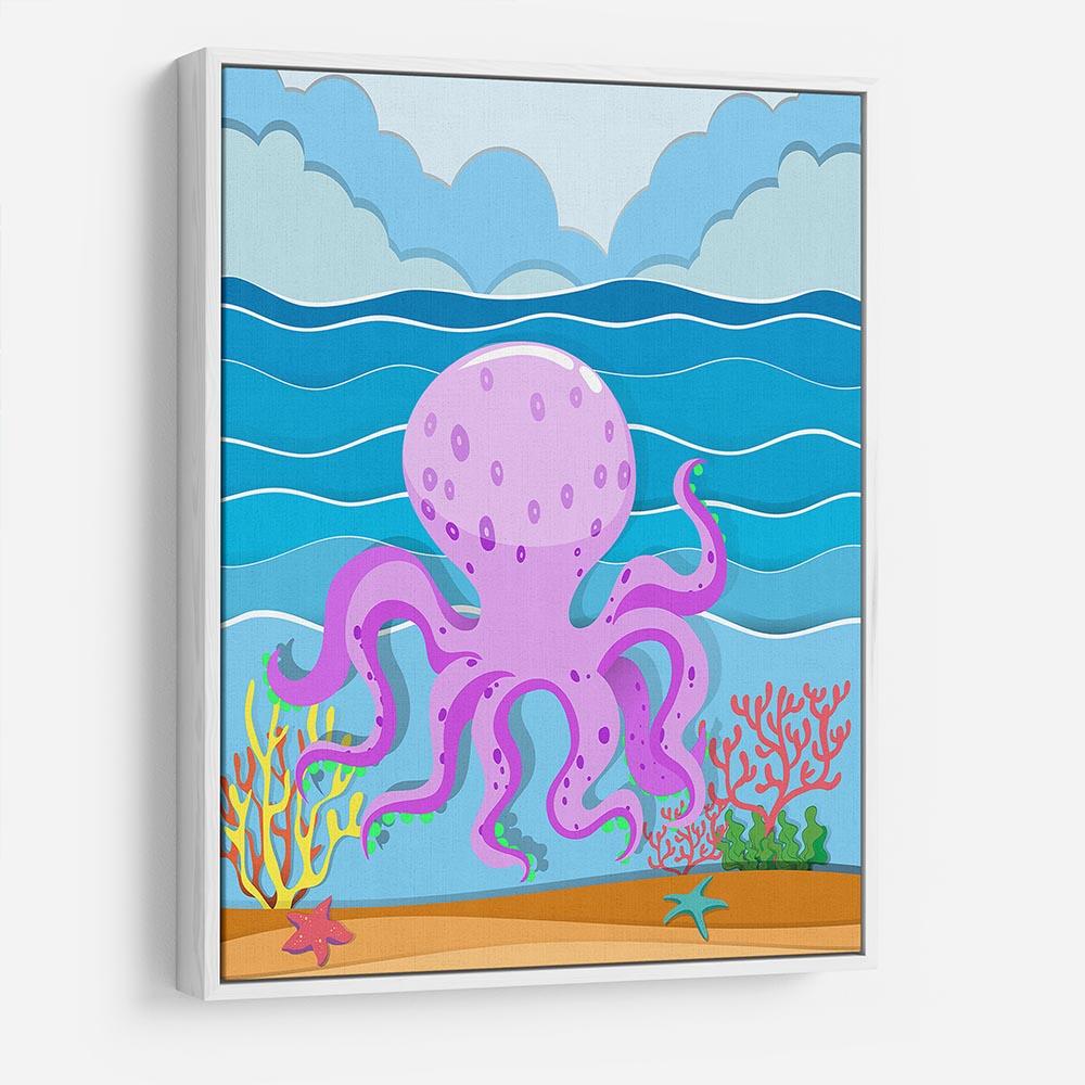 Octopus in the ocean HD Metal Print - Canvas Art Rocks - 7