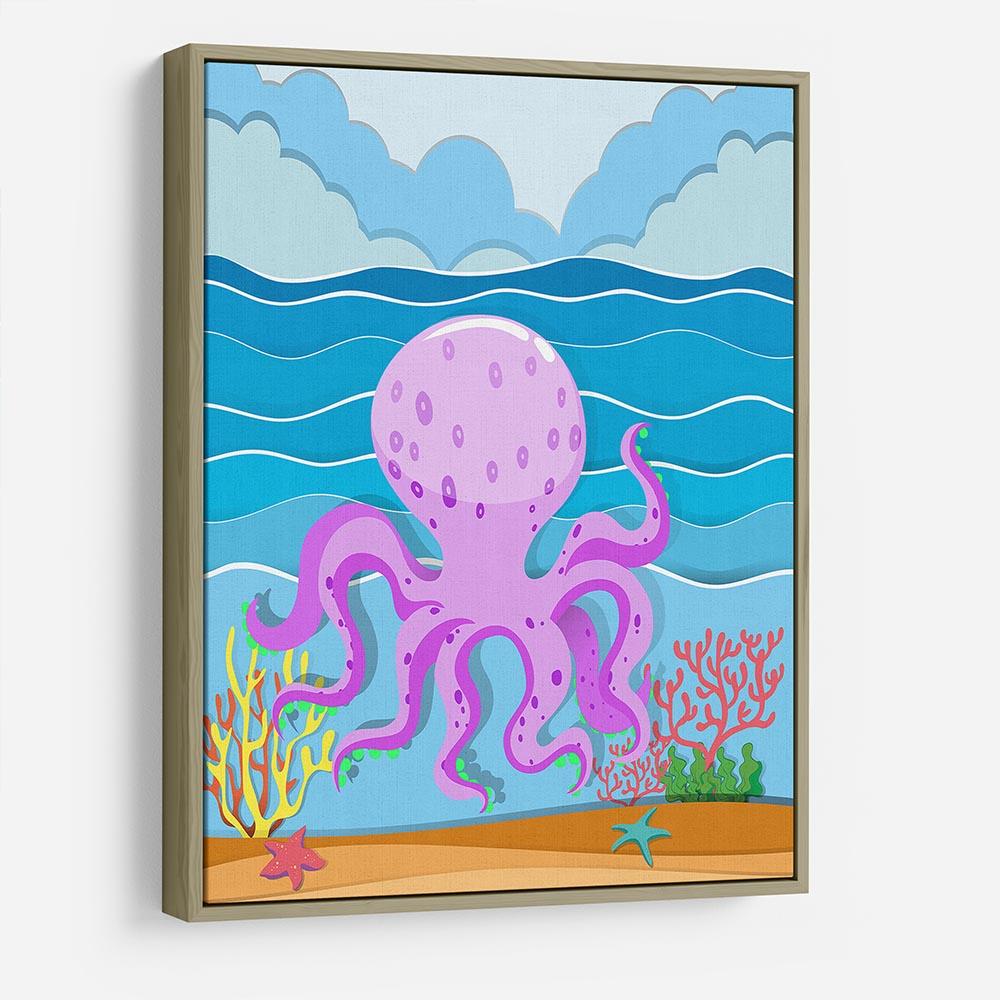 Octopus in the ocean HD Metal Print - Canvas Art Rocks - 8