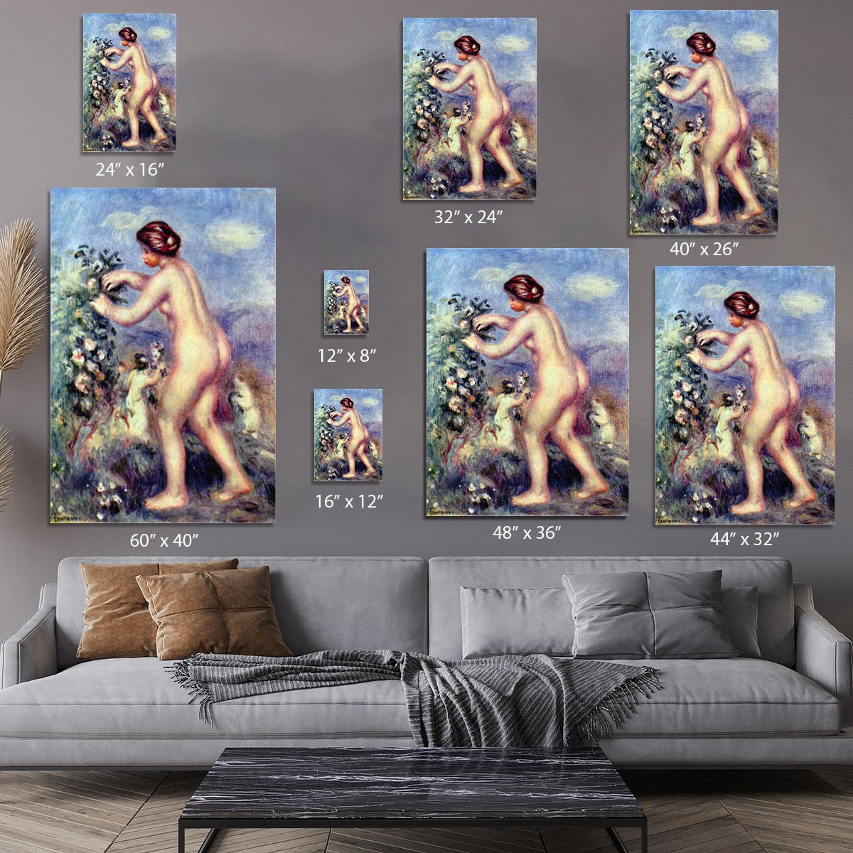 Ode to flower after Anakreon by Renoir Canvas Print or Poster