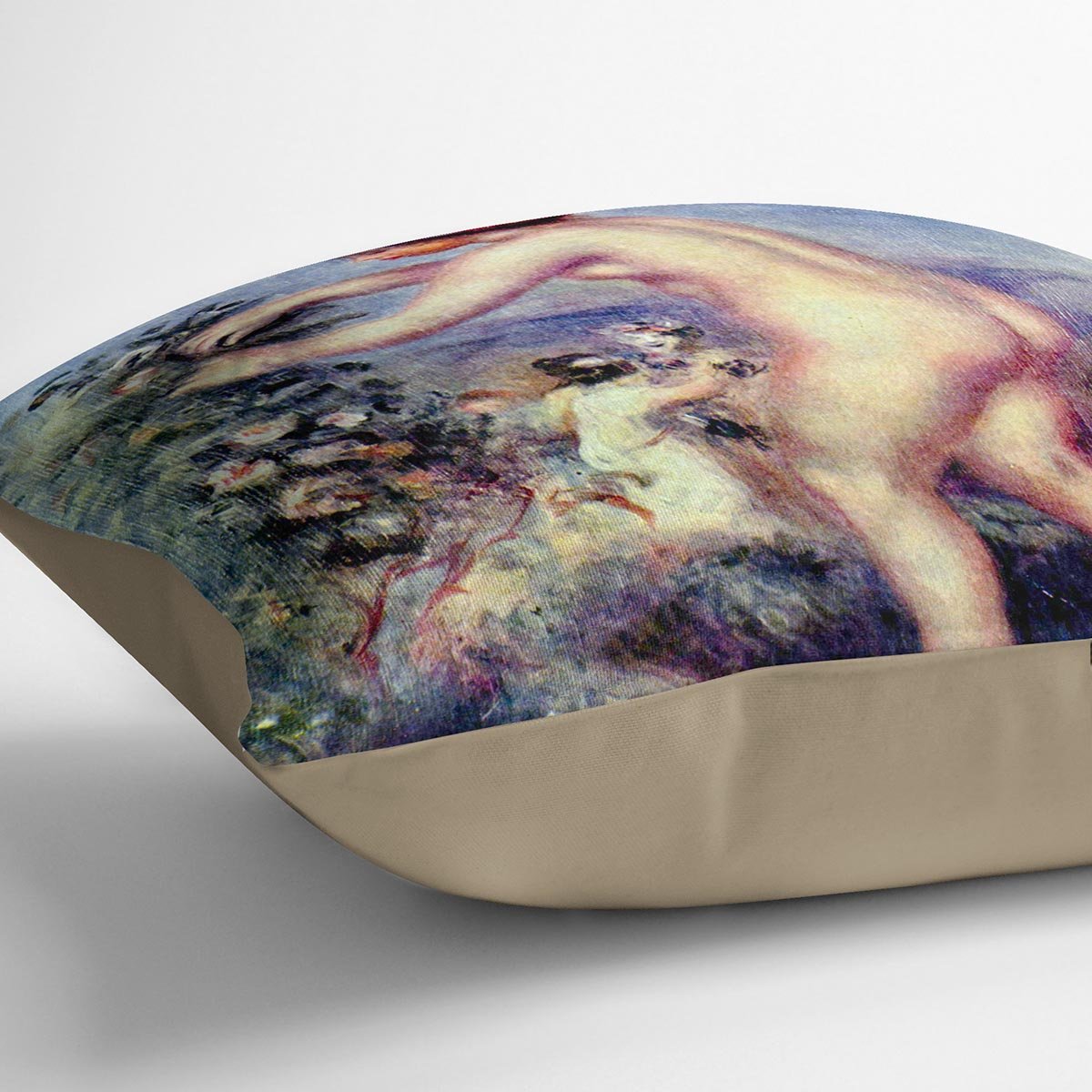 Ode to flower after Anakreon by Renoir Throw Pillow