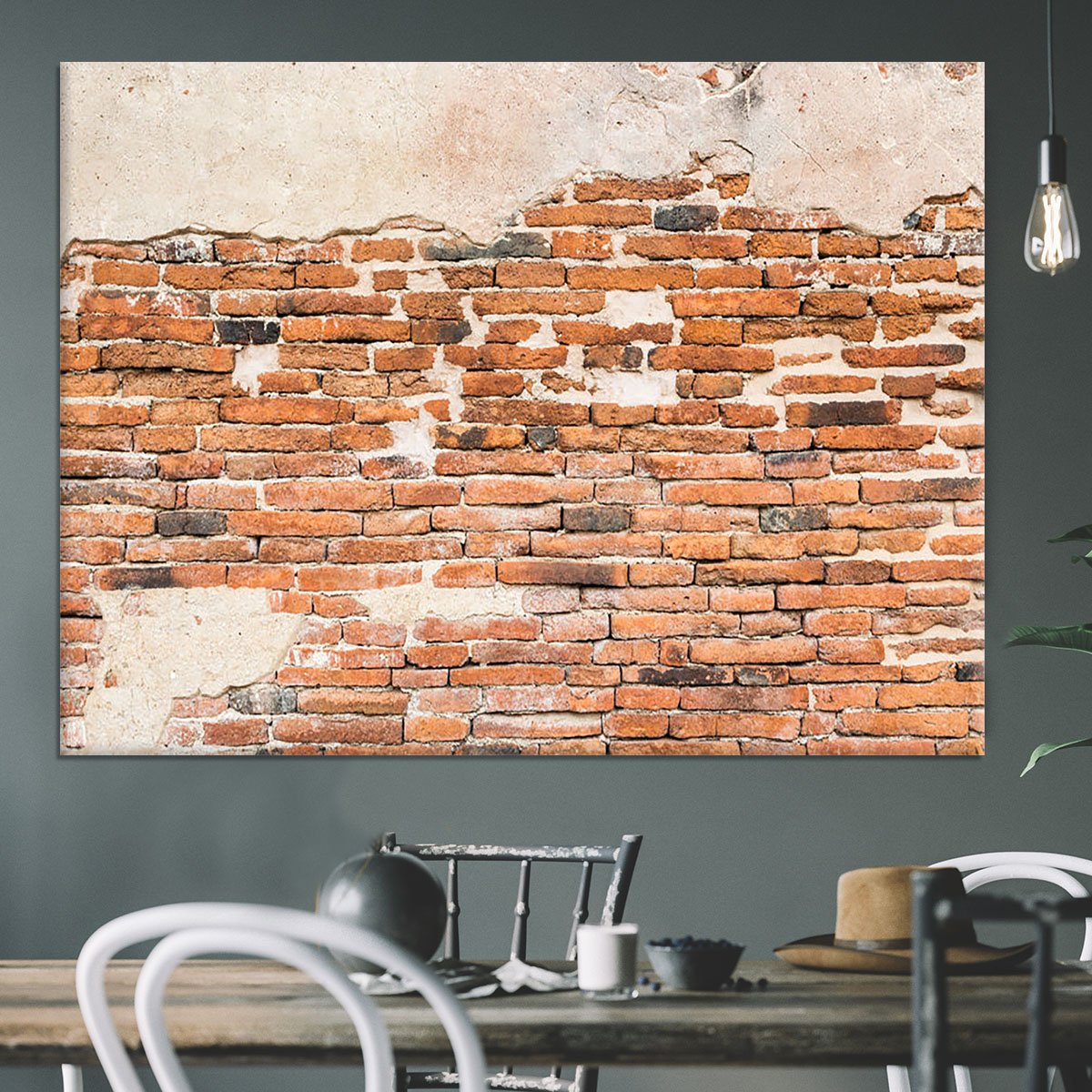 Old brick wall texture Canvas Print or Poster