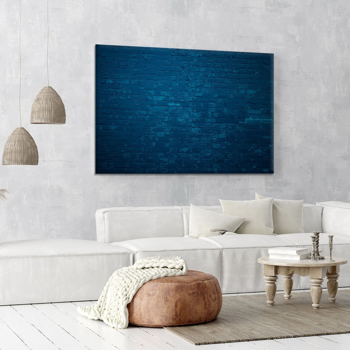 Old dark blue Canvas Print or Poster