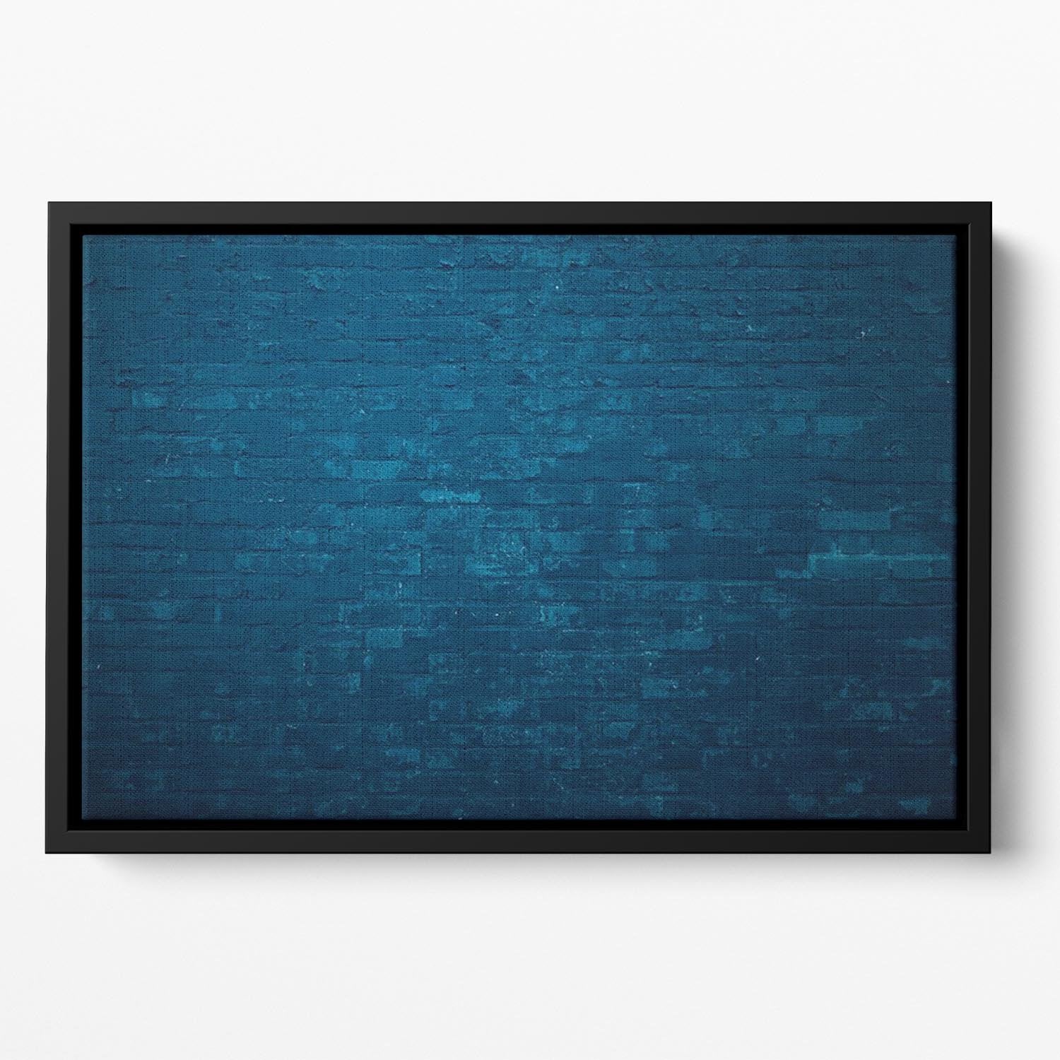 Old dark blue Floating Framed Canvas - Canvas Art Rocks - 2