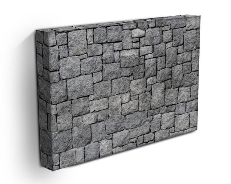 Old gray stone wall Canvas Print or Poster - Canvas Art Rocks - 3