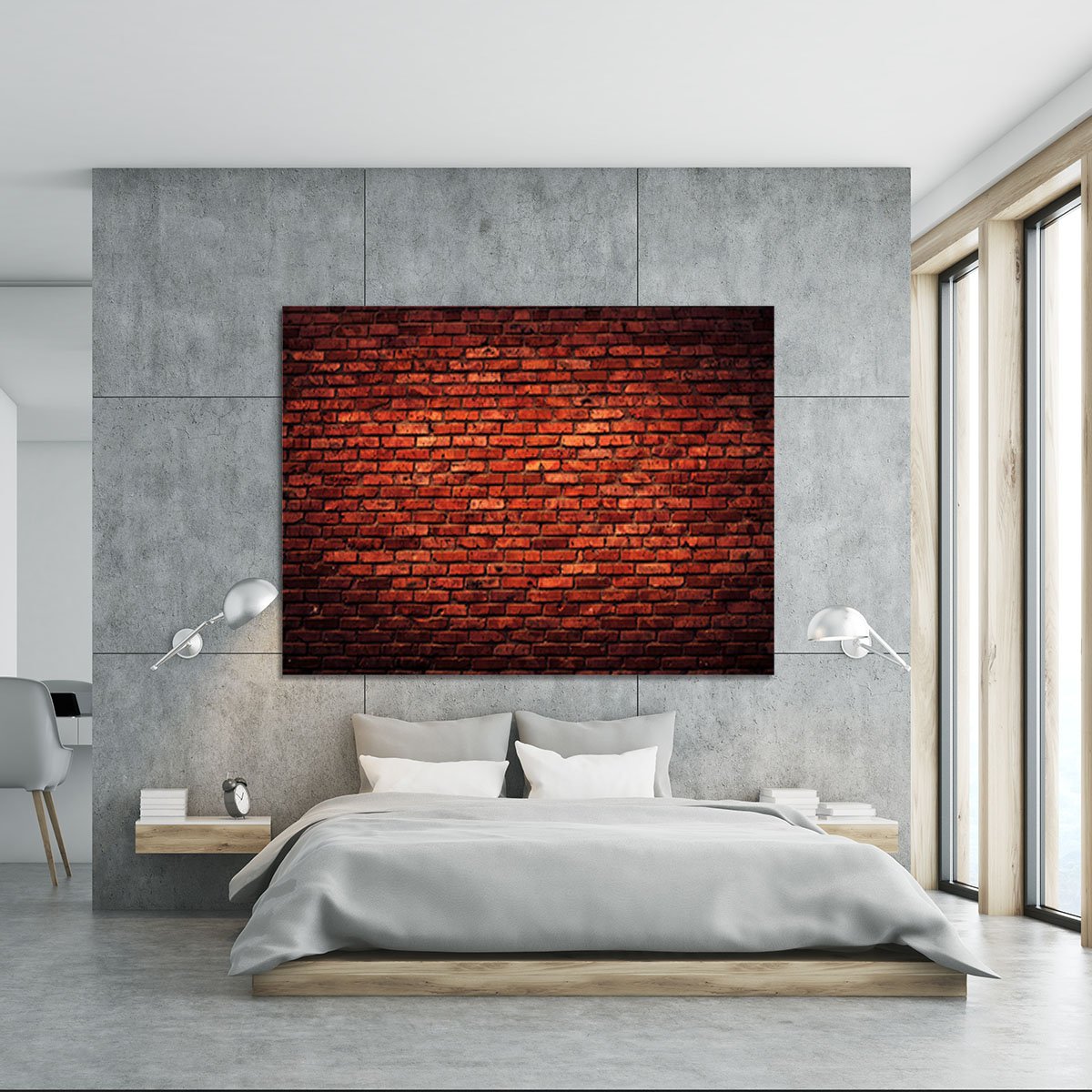 Old grunge brick Canvas Print or Poster
