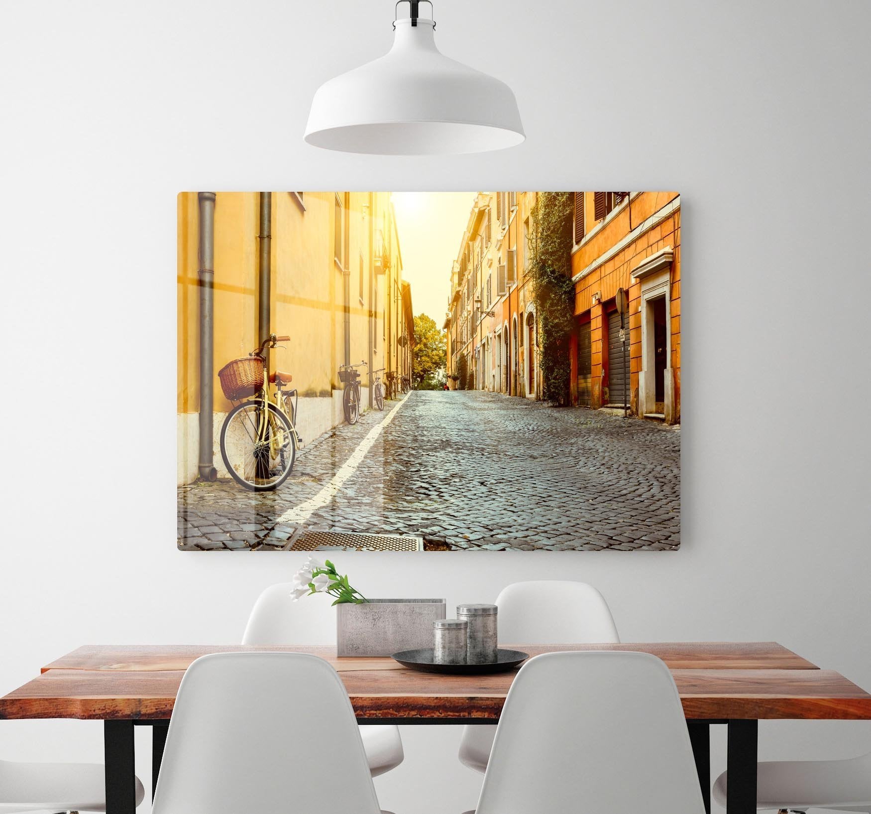 Old street in Rome HD Metal Print