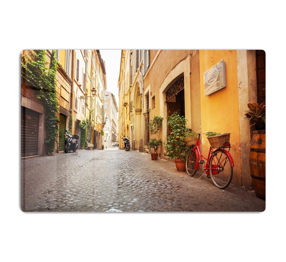 Old streets in Trastevere HD Metal Print