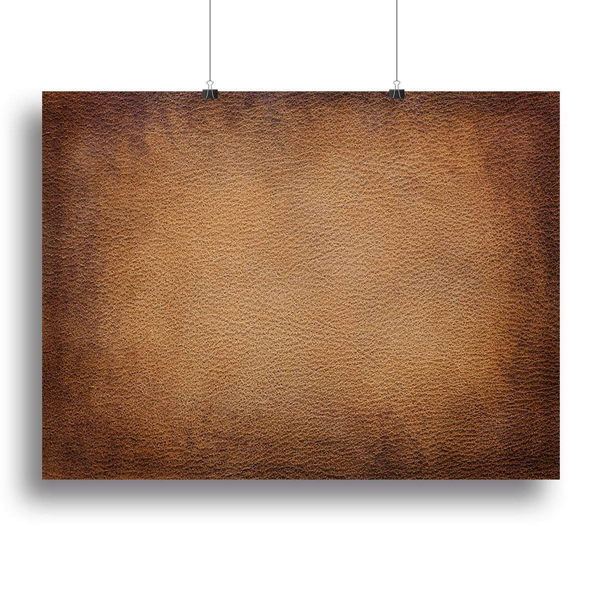 Old vintage brown leather Canvas Print or Poster