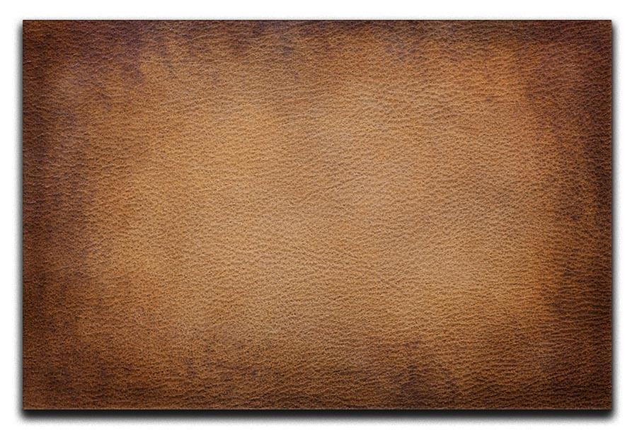 Old vintage brown leather Canvas Print or Poster - Canvas Art Rocks - 1
