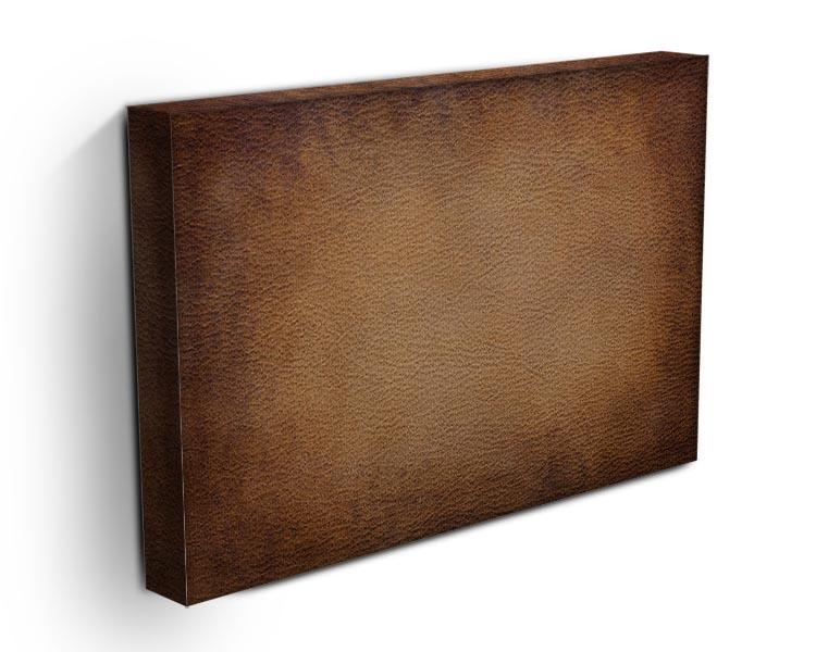 Old vintage brown leather Canvas Print or Poster - Canvas Art Rocks - 3