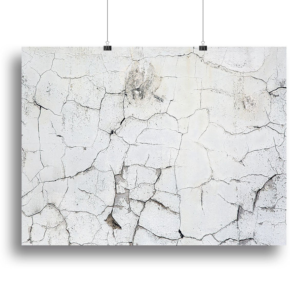 Old vintage crack wall Canvas Print or Poster