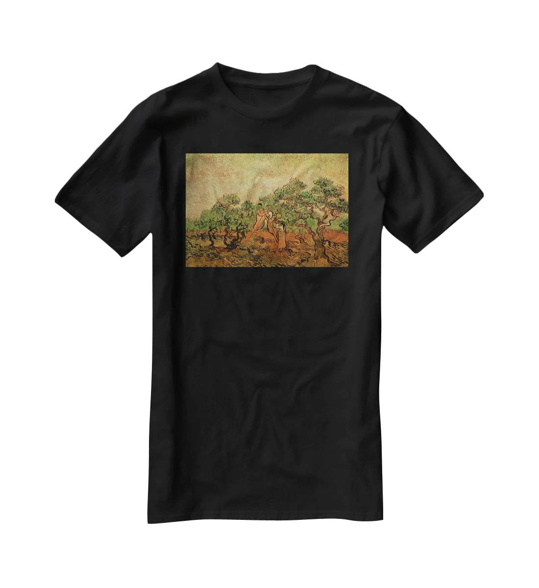 Olive Picking by Van Gogh T-Shirt - Canvas Art Rocks - 1