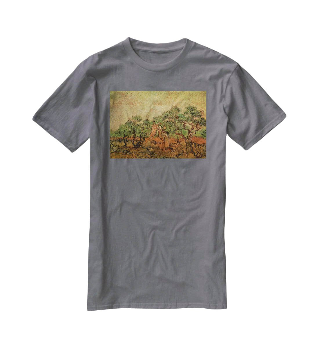 Olive Picking by Van Gogh T-Shirt - Canvas Art Rocks - 3