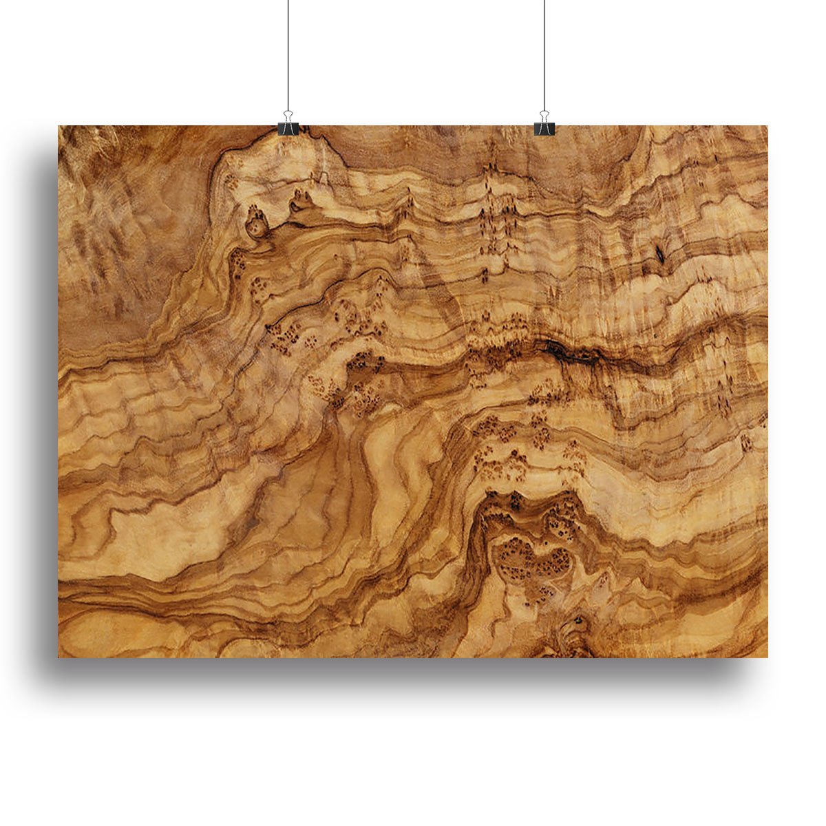Olive wood board Canvas Print or Poster