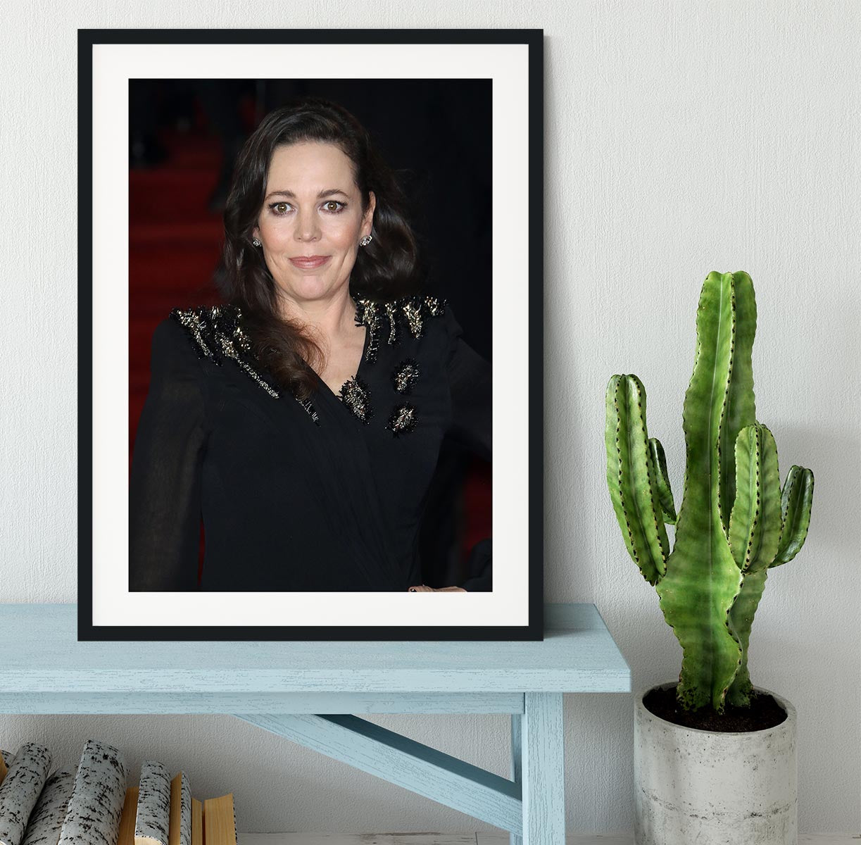 Olivia Coleman Framed Print - Canvas Art Rocks - 1