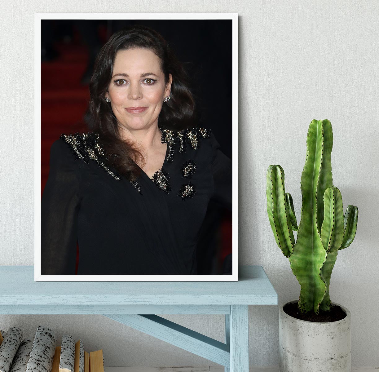 Olivia Coleman Framed Print - Canvas Art Rocks -6