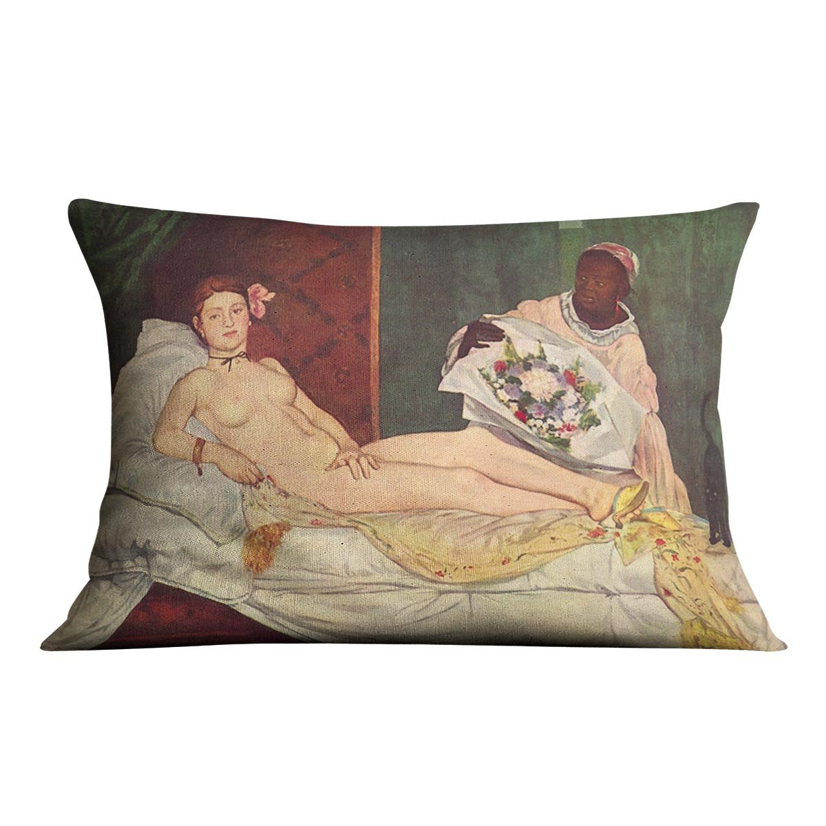 Olympia 1 by Manet Throw Pillow
