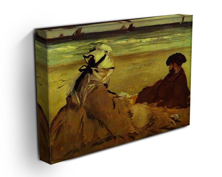 On the beach by Edouard Manet Canvas Print or Poster - Canvas Art Rocks - 3