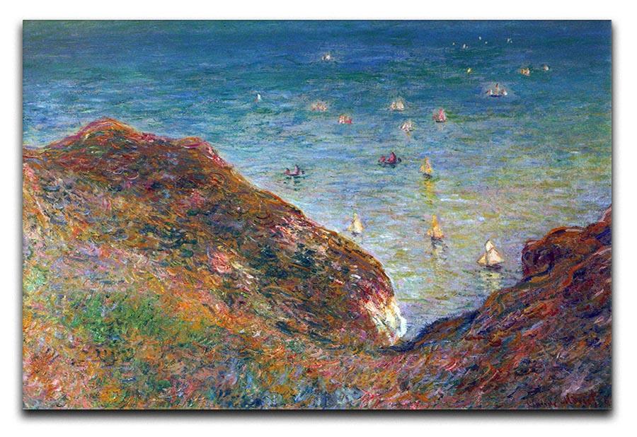 On the cliffs of Pour Ville Fine weather by Monet Canvas Print & Poster  - Canvas Art Rocks - 1