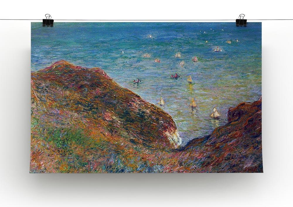 On the cliffs of Pour Ville Fine weather by Monet Canvas Print & Poster - Canvas Art Rocks - 2