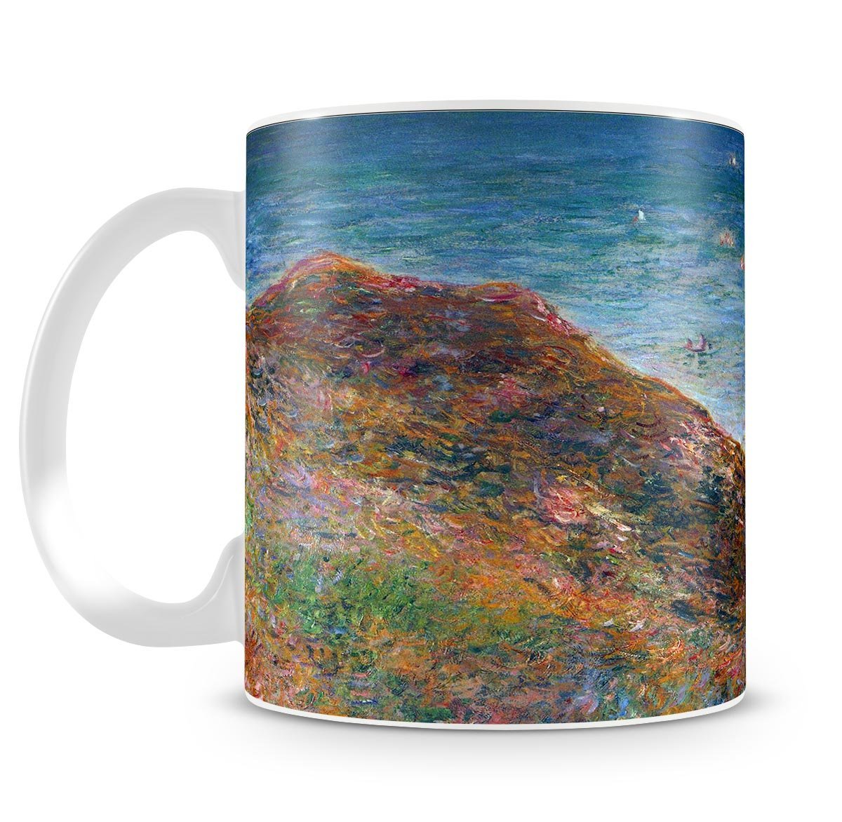 On the cliffs of Pour Ville Fine weather by Monet Mug - Canvas Art Rocks - 4