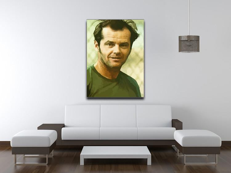 One Flew Over The Cuckoos Nest Colored Print - Canvas Art Rocks - 4