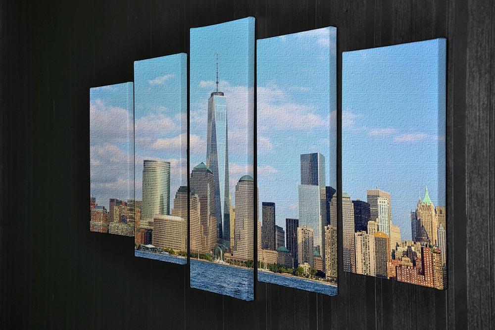 One World Trade Center 5 Split Panel Canvas  - Canvas Art Rocks - 2