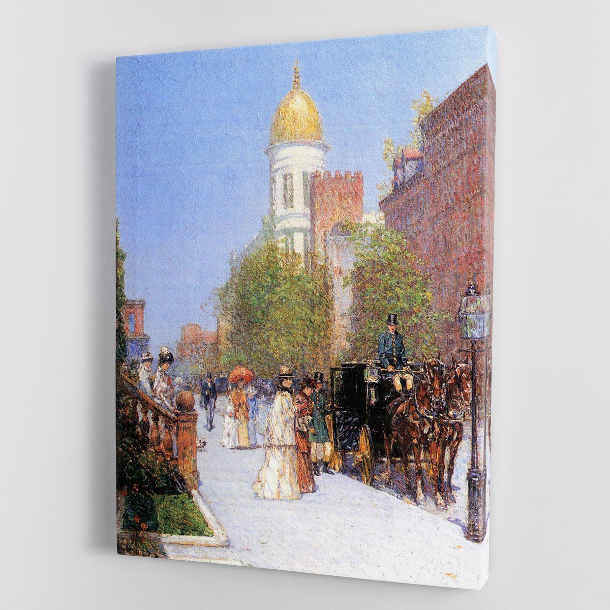One spring morning by Hassam Canvas Print or Poster