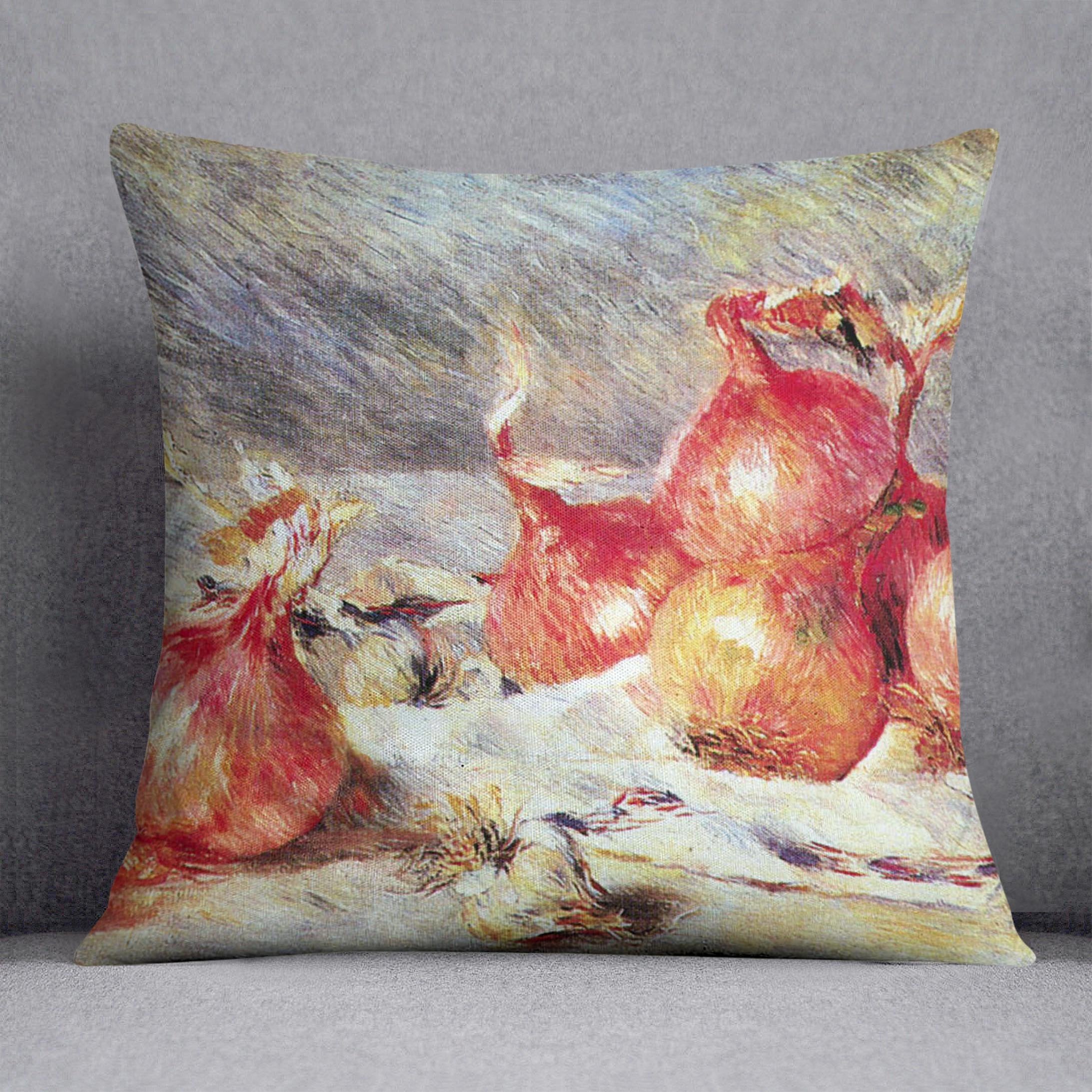 Onions by Renoir Throw Pillow