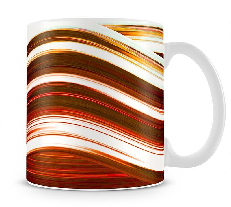 Orange Wave Mug - Canvas Art Rocks - 1