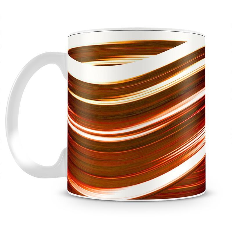 Orange Wave Mug - Canvas Art Rocks - 1