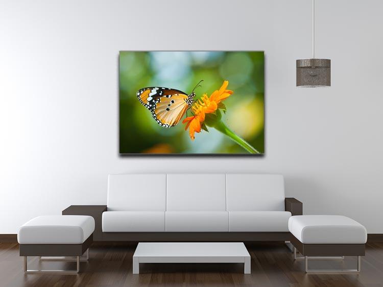 Orange butterfly on flower Thailand. Canvas Print or Poster - Canvas Art Rocks - 4