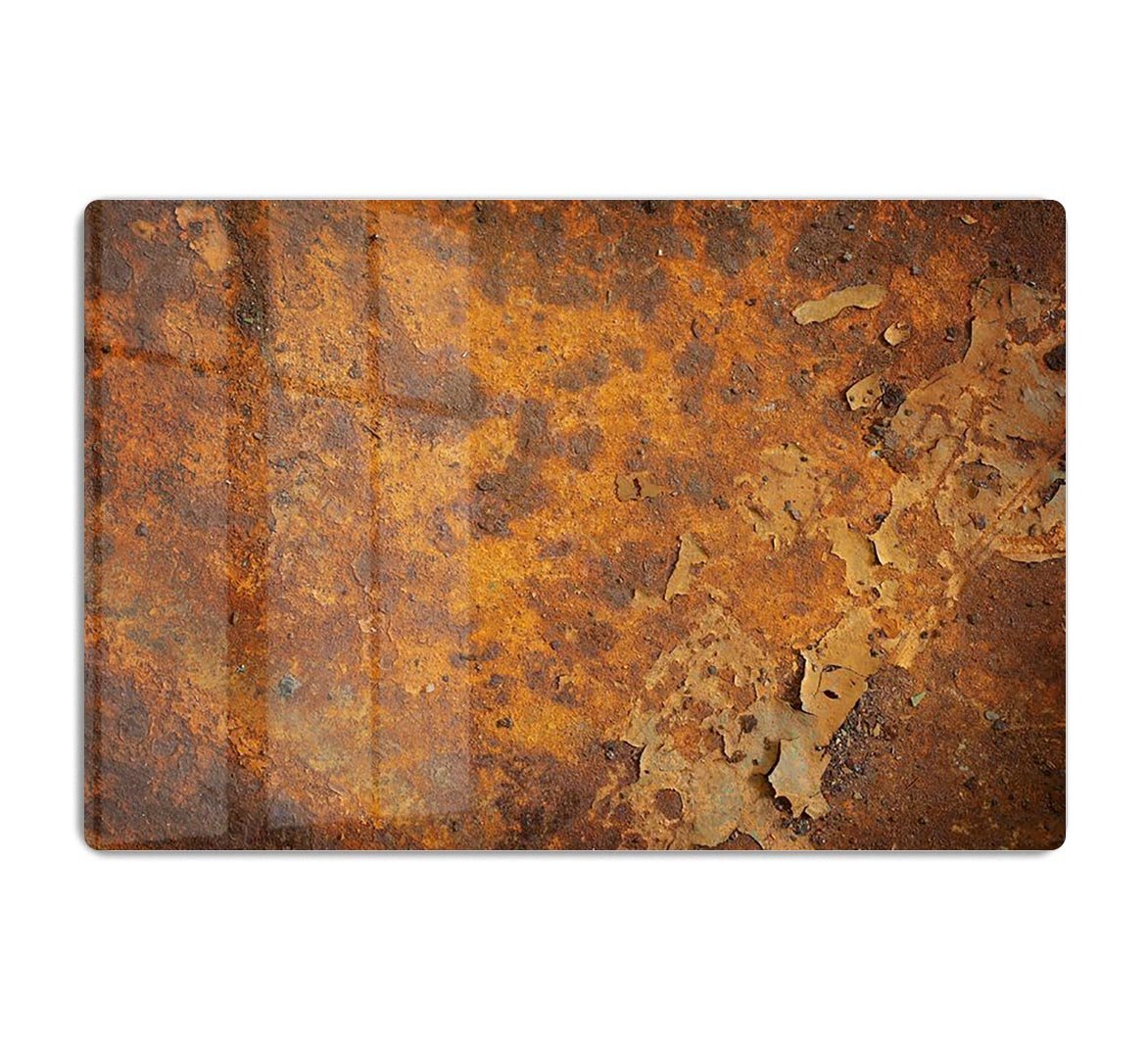 Orange rust grunge abstract HD Metal Print - Canvas Art Rocks - 1