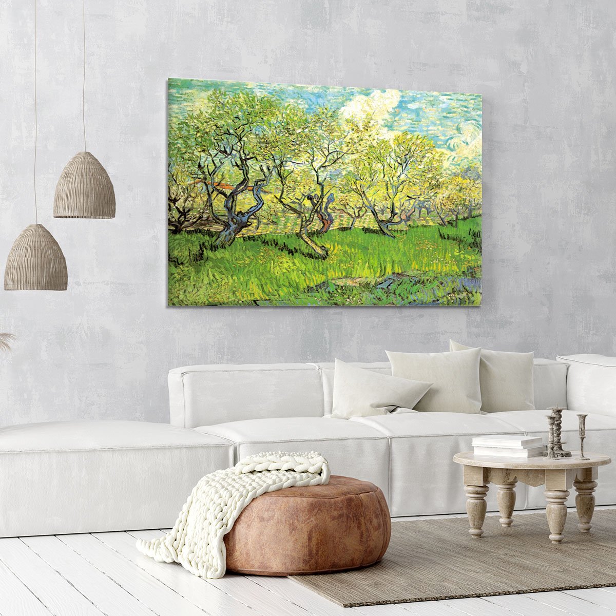Orchard in Blossom 2 by Van Gogh Canvas Print or Poster