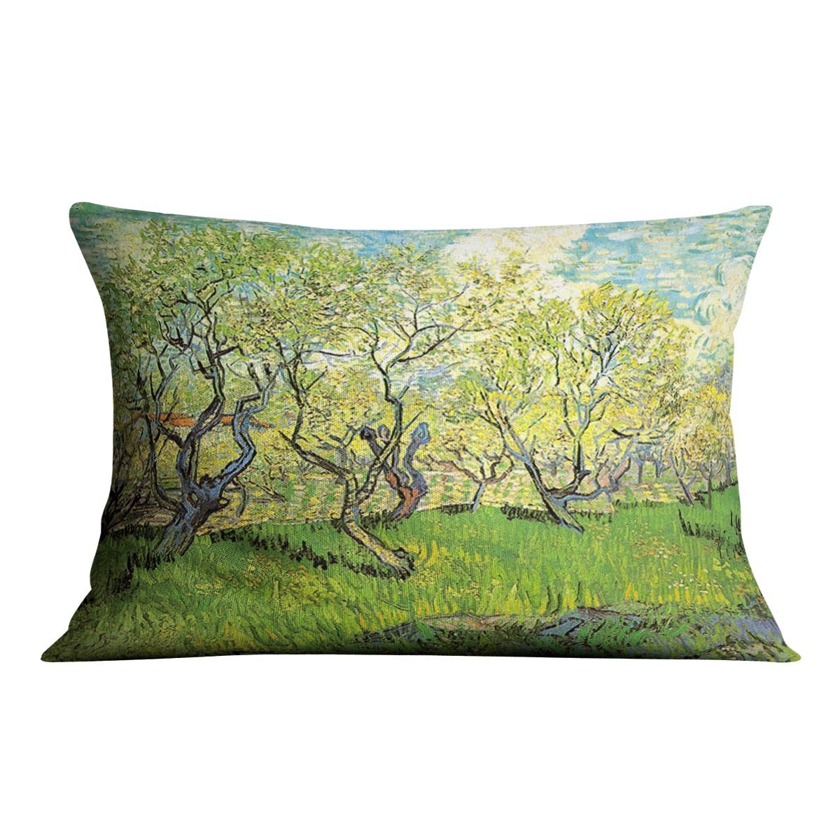 Orchard in Blossom 2 by Van Gogh Throw Pillow