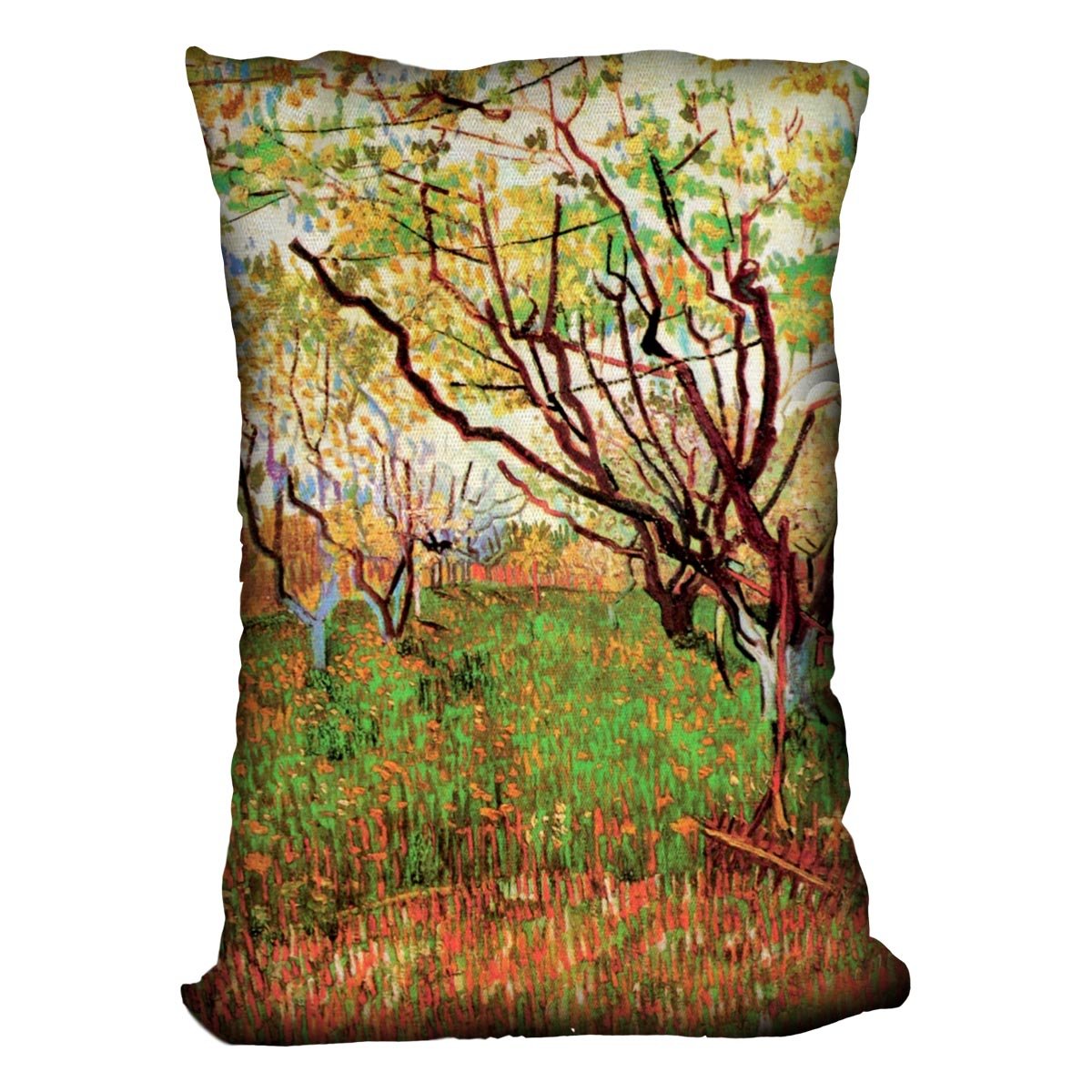 Orchard in Blossom by Van Gogh Throw Pillow