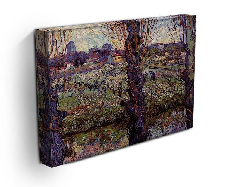 Orchard in Blossom with View of Arles by Van Gogh Canvas Print & Poster - Canvas Art Rocks - 3