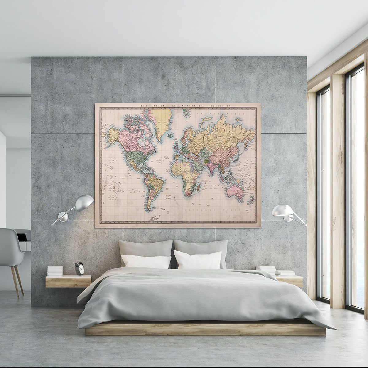 Original old hand coloured map Canvas Print or Poster
